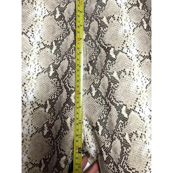 Native Daughter Womens Flat Front Snake Skin Pants Brown Sz M - Picture 10 of 16